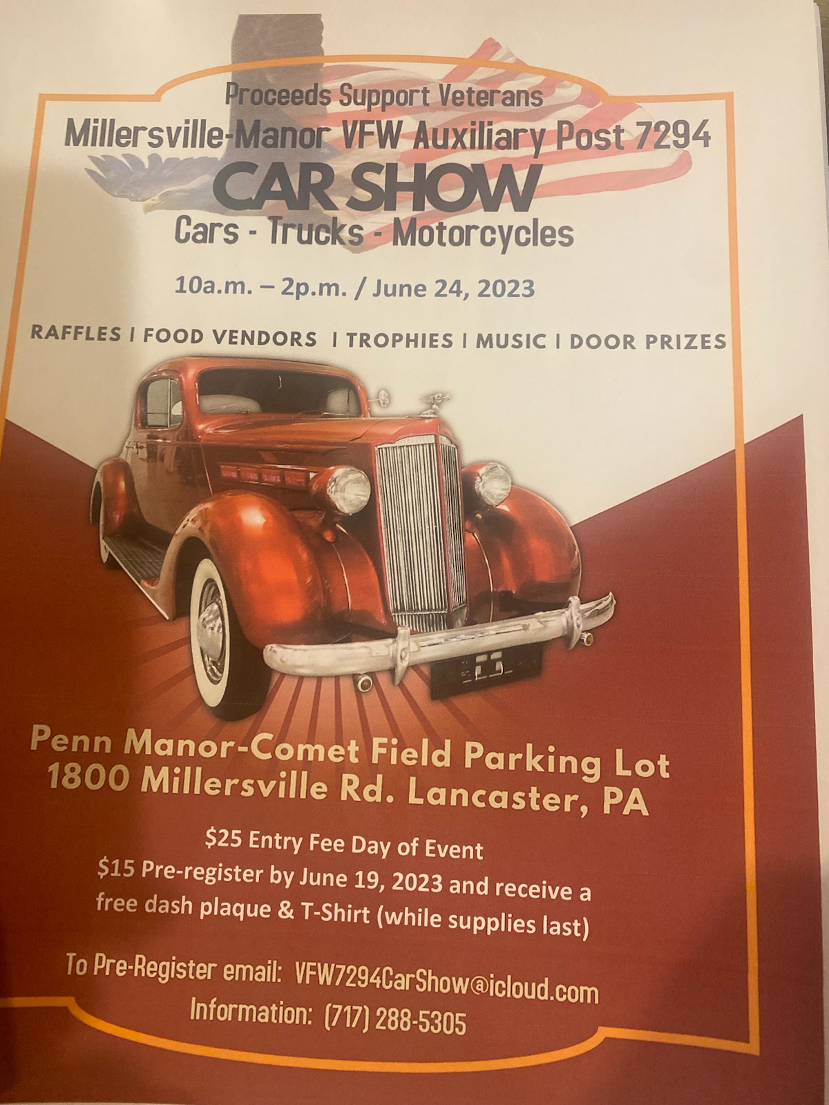 Car Show Information VFW Post 7294